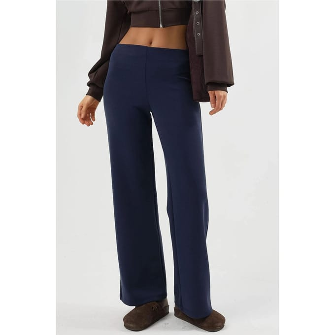 Hoge Taille Rechte Pijpen Broek