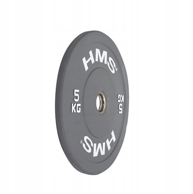 HMS CBR05 Olympische Bumperschijf 5kg - Rubber Gecoat Grijs