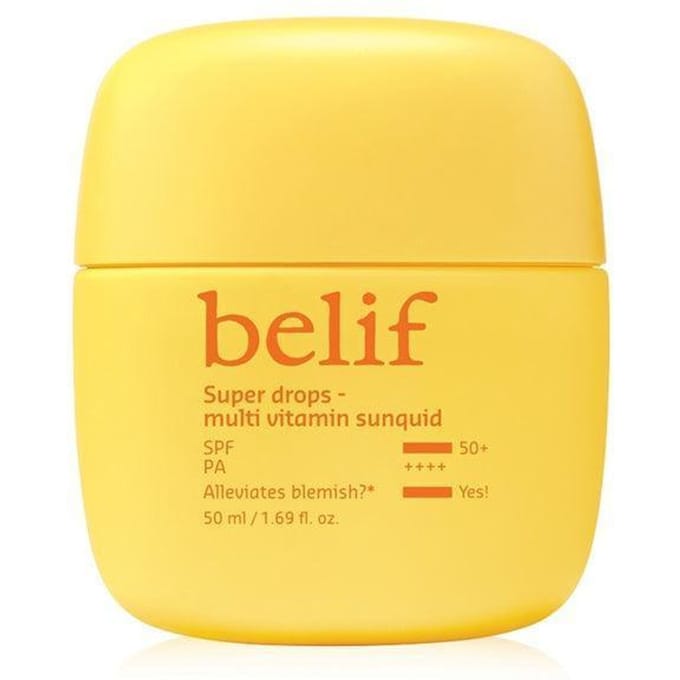 [belif] Super Drops Multi Vitamin Sunquid SPF 50+ PA++++ 50 ml yellow