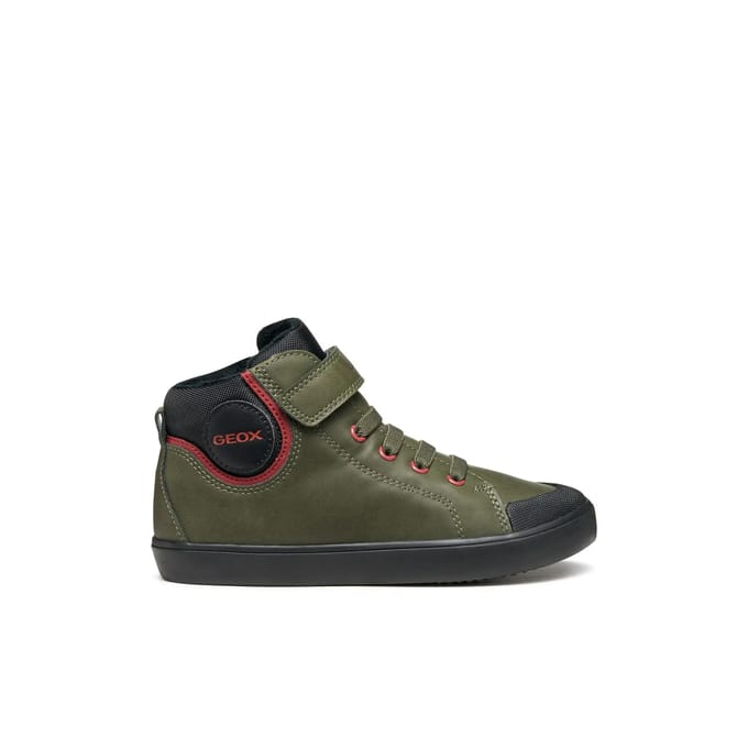 GEOX GISLI JONGENS Sneakers - DONKERGROEN/ZWART