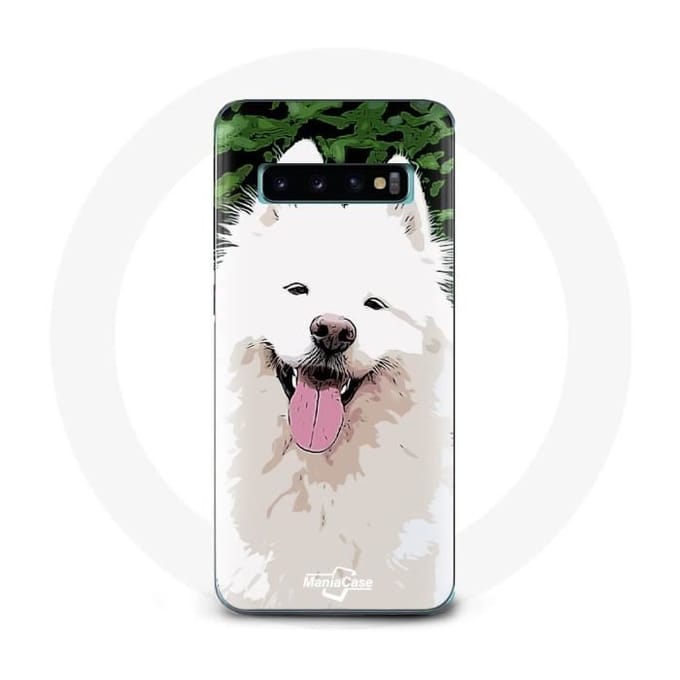 Coque - Samsung - Galaxy S10 - Blanc - Samoyède - Protection Rigide blanc
