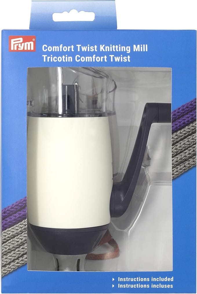 Breimolen - Handbreier - Snel projecten - Comfort draaihendel - 21 cm - Blauw