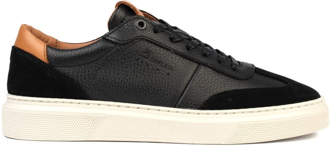 Bufflox dublin sneakers heren zwart leer