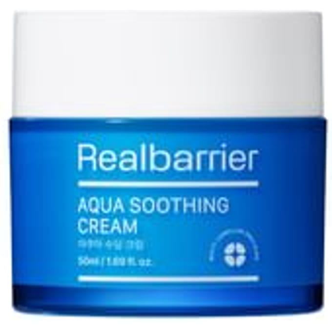 Real Barrier, Aqua Soothing Cream, 1.69 fl oz (50 ml) blue