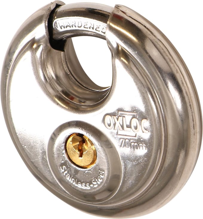 Discus Hangslot RVS 70mm - Gelijksluitend