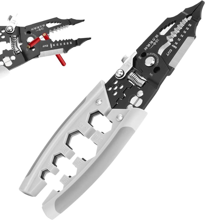 Striptang - Multifunctioneel gereedschap - Draad strippen - 28-in-1 functie - 190 mm lengte
