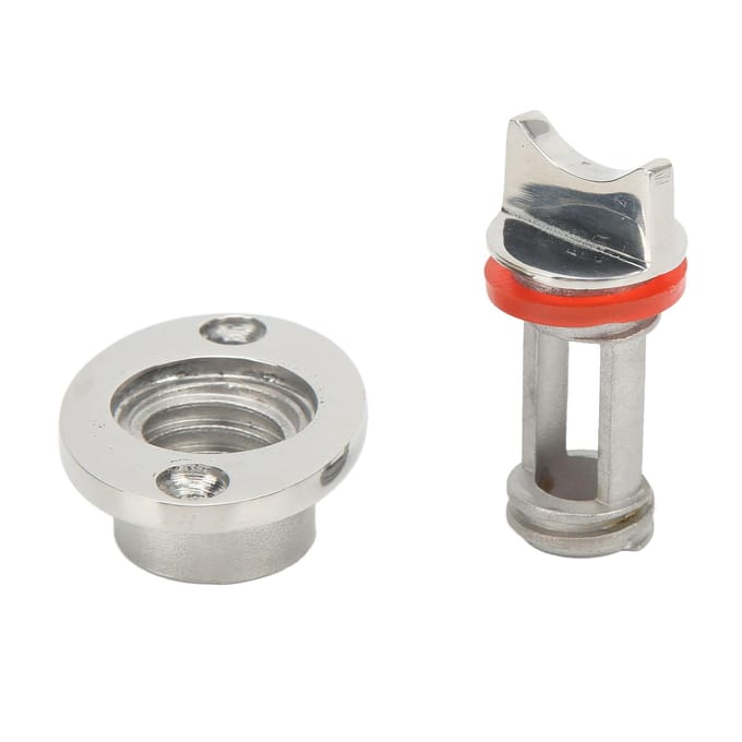 Bouchon de vidange pour bateau, en acier inoxydable, robuste et durable, filetage de 0,75 po de diamètre, bouchon de vidange marin pour bateau white