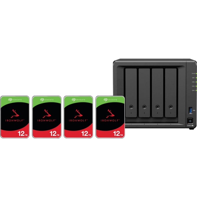 Synology DS425+ + Seagate Ironwolf 12TB 4-Pack