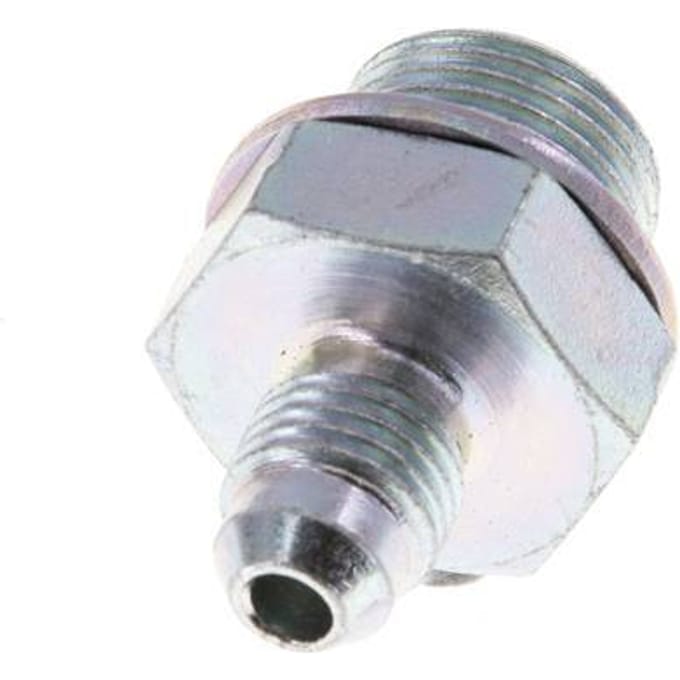 JIC  Dubbele Nippel G3/8'' X UNF 7/16''-20 Staal NBR 310bar [2 Stuks]