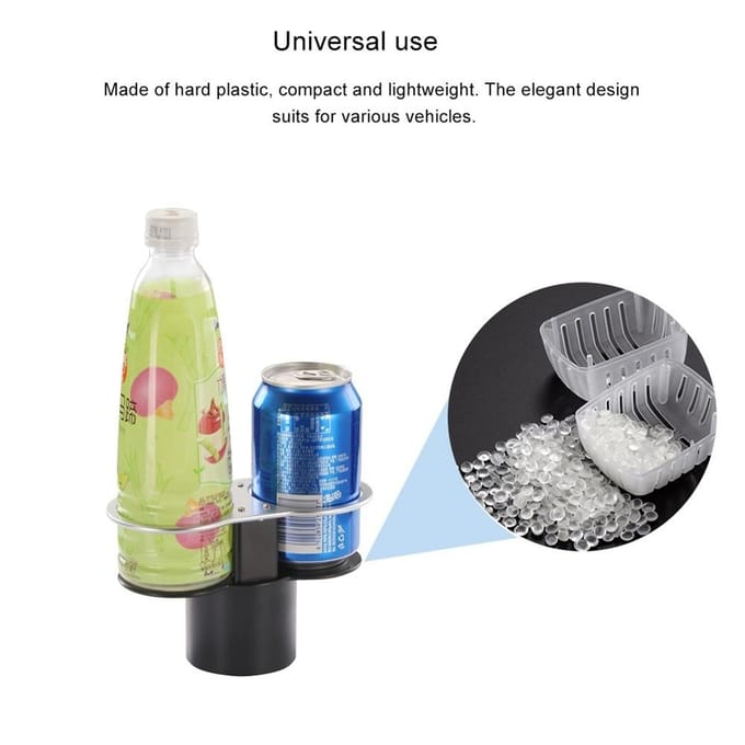 Autobekerhouder Flessenhouder Dubbele Bekerhouder Standaard Auto Plastic Bekerhouders gray