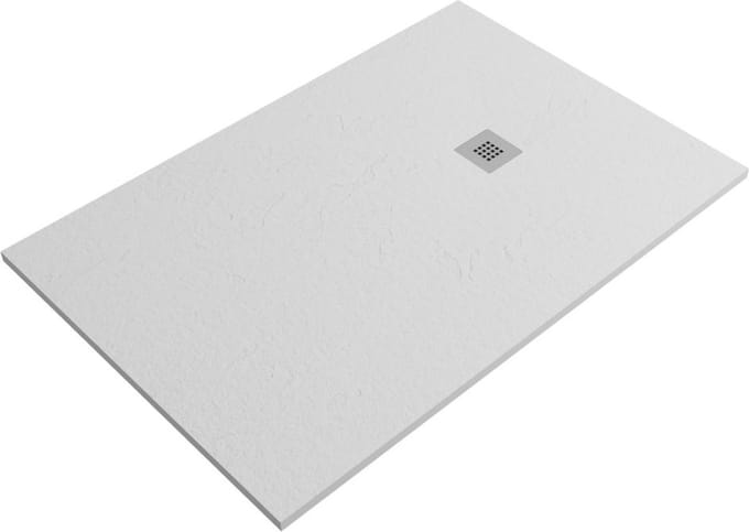 Composiet douchebak Slim Eco 90x120 cm leisteen wit