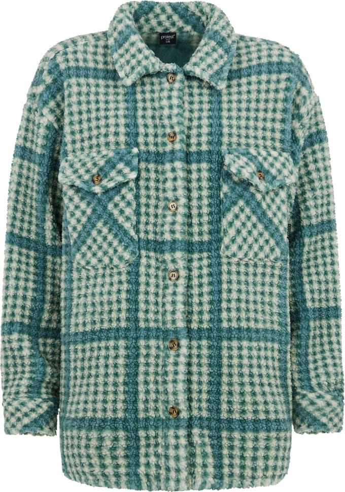 Protest Prtakino – Shacket Dames – Knoopsluiting – Fleece – Overshirt