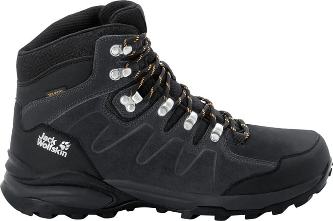 Jack Wolfskin Refugio Texapore Mid - Wandelschoenen - Heren Phantom / Burly Yellow XT 45.5