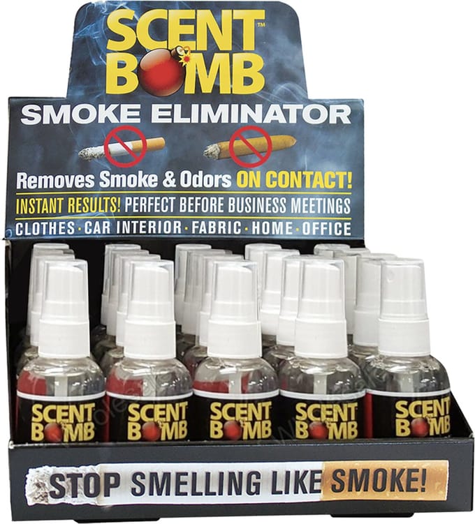 Scent Bomb Spray Bottle Smoke Eliminator - Luchtverfrisser Display - 20 stuks x 60 ml.