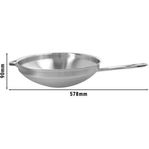 DEMEYERE APOLLO 7 - Wok met vlakke bodem - Ø 320mm - RVS