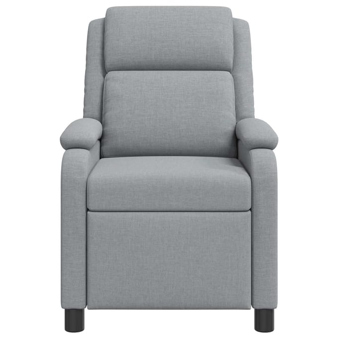 vidaXL - Recliner - Lichtgrijs - Stof