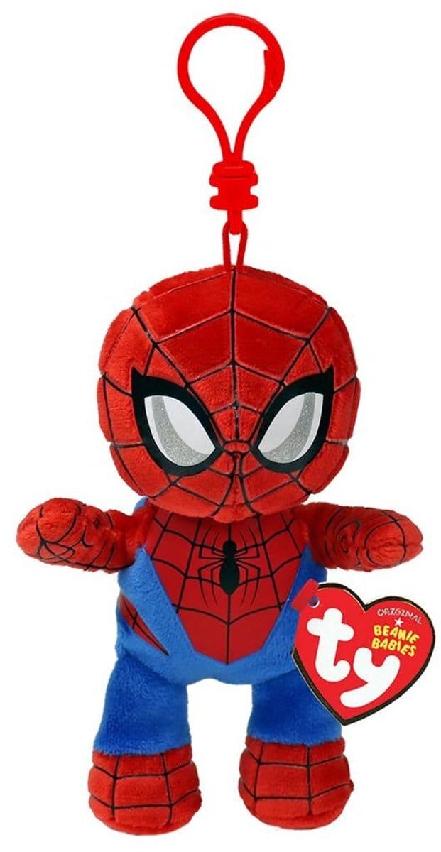 TY Beanie Babies Clip Marvel Knuffel Spiderman 12 cm
