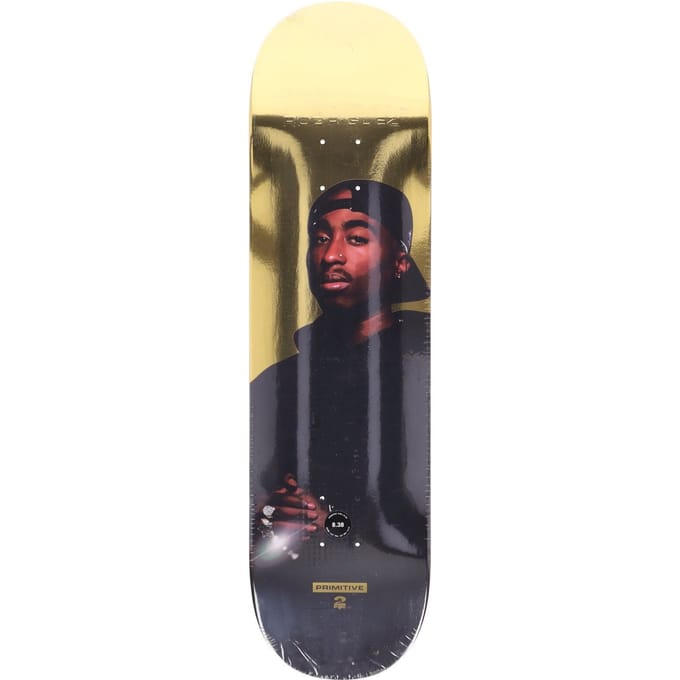 Rodriguez Shine Deck X 2pac goud herenskateboarddeck