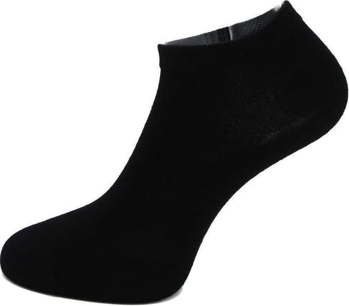 Unisex bamboe sneakersokken - Black - 48-50 - 2 paar