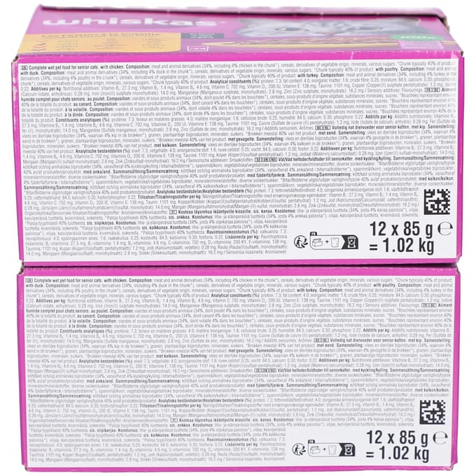 Whiskas 7+ Gevogeltevoedsel - Sélection Volaille en Sauce Chat Senior 24x85 Voeding