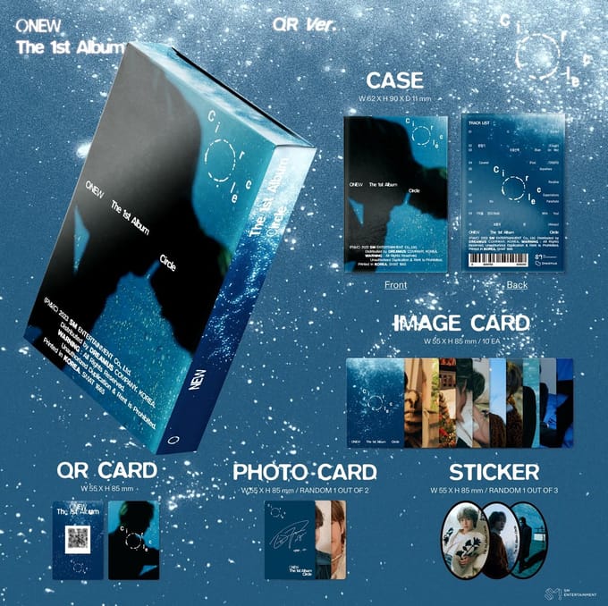 EENW(SHINee) Cirkel QR Ver. Album 1EA white