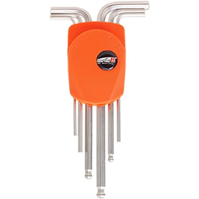 Super B Inbussleutelset Staal Oranje/zilver 6-delig
