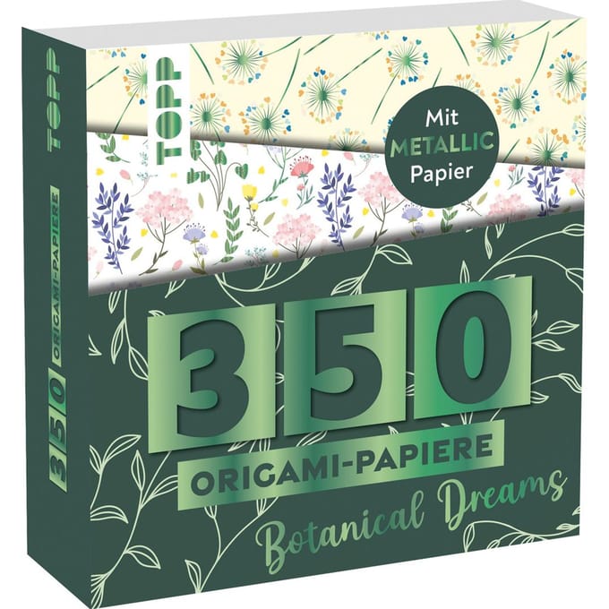 350 Origamiblok "Bloemmotieven"