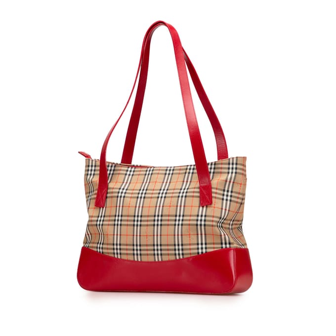 Tweedelige Haymarket Check Canvas Tote