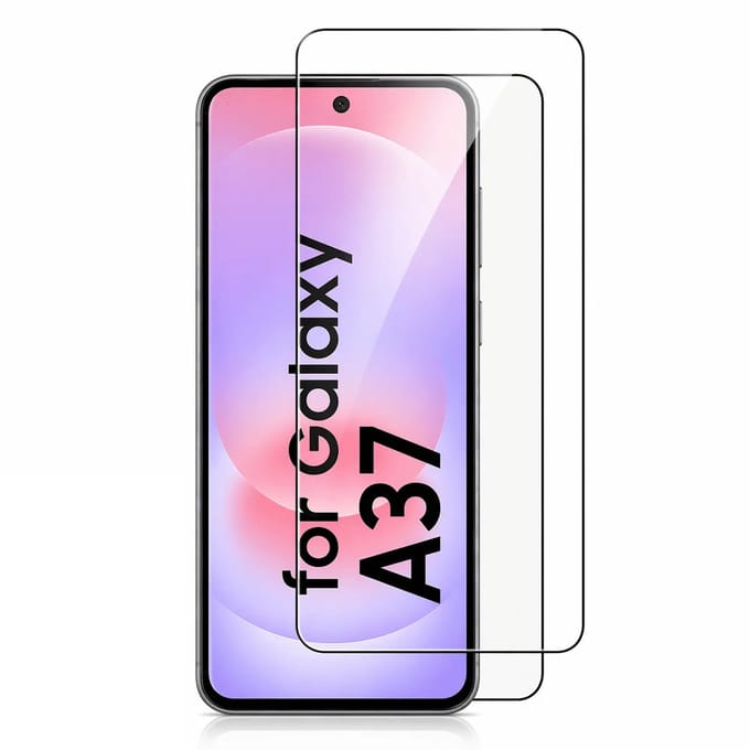Screenprotector Gehard 9H Geschikt voor Samsung Galaxy A37 – Anti-kras - 2-Pack Tempered Glas
