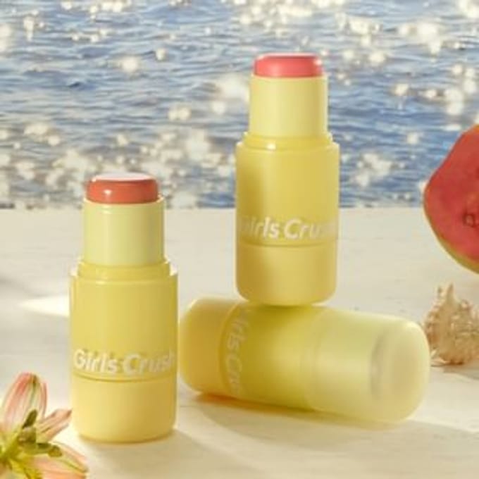 Girls Crush - Sunkissed Glow Collection Glossy & Matte Blusher Stick - 4 Colors #35 Mellow Glow - 4.2g