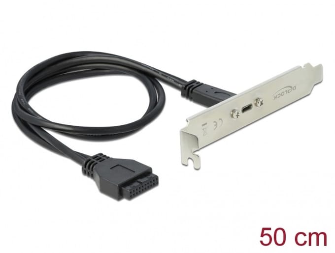 Delock USB 3.1 Gen 1 Slot Bracket with 1 x USB Type-C™ Port