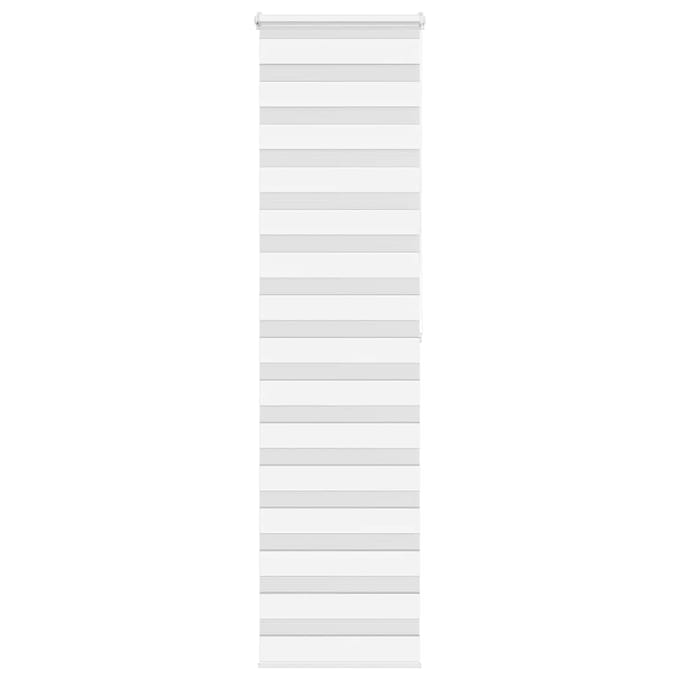 vidaXL - Zebra - rolgordijn - 55x200 - cm - stofbreedte - 50,9 - cm - polyester - wit