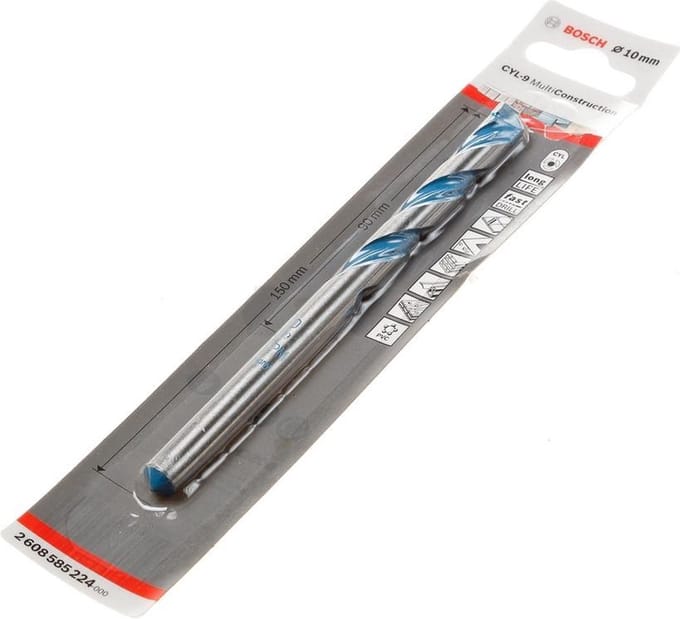 Bosch - Universele boren CYL-9 Multi Construction 10 x 90 x 150 mm, d 9 mm