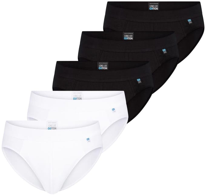 Schiesser Heren rio-slip / onderbroek 5 pack Long Life Cotton
