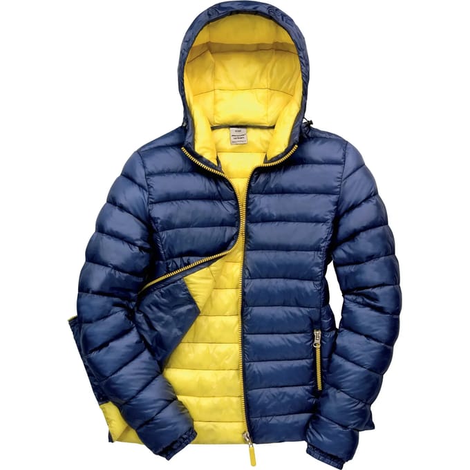 Result Women´s Snow Bird Hooded Jacket RT194F - NAVY/YELLOW - L
