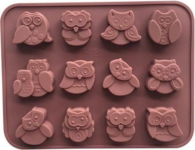 Siliconen Chocoladevorm Uil - Uil ijsblokjes