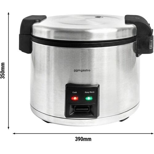 GGM Gastro Professionele rijstkoker - 8Liter - 1,95kW zwart