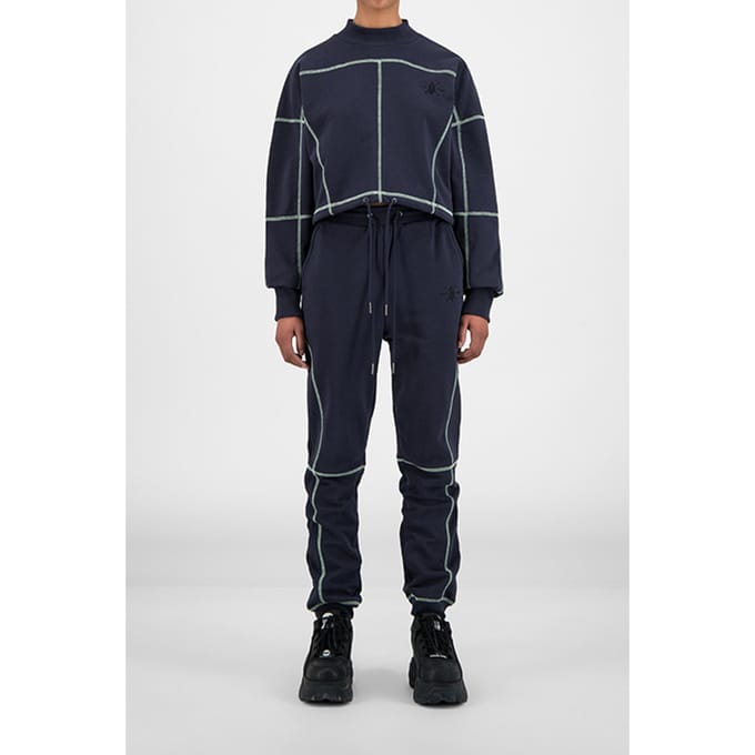 Daily Paper Navy Heoblai Sweater Größe: XS | Pullover Outlet | Unisex | Blau