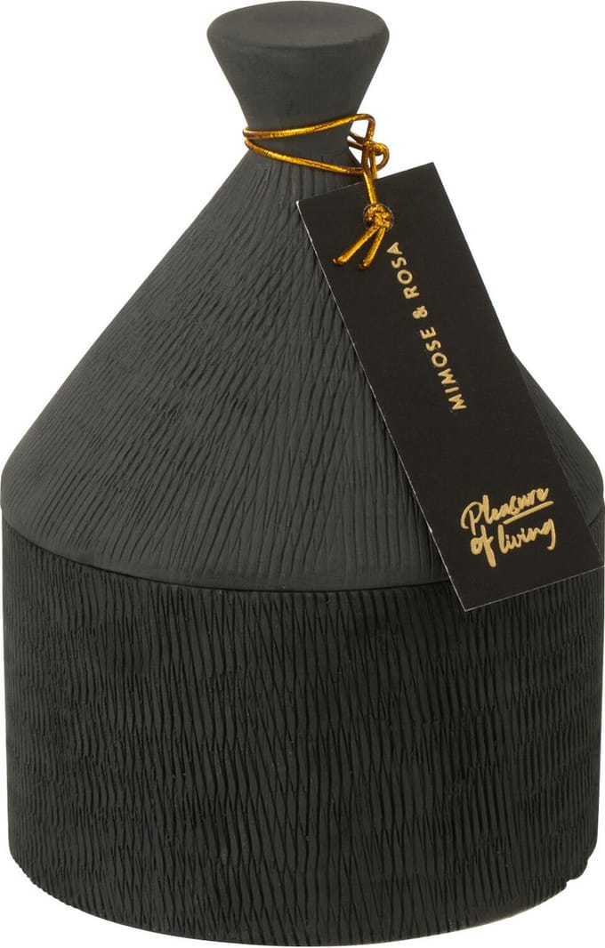 J-Line geurkaars Rain Reef - Rainbow Reef - keramiek - zwart - 40U