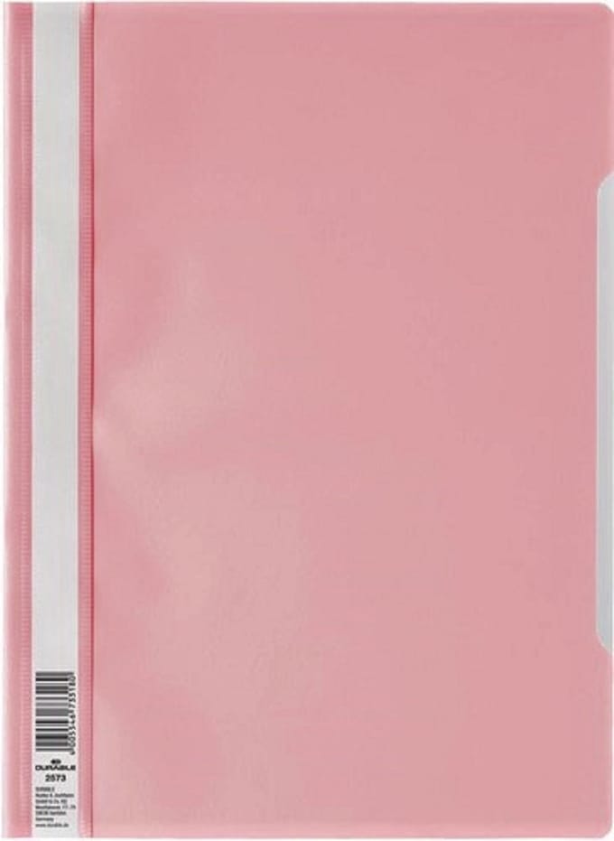 Durable – snelhechtmap roze – 10 stuk