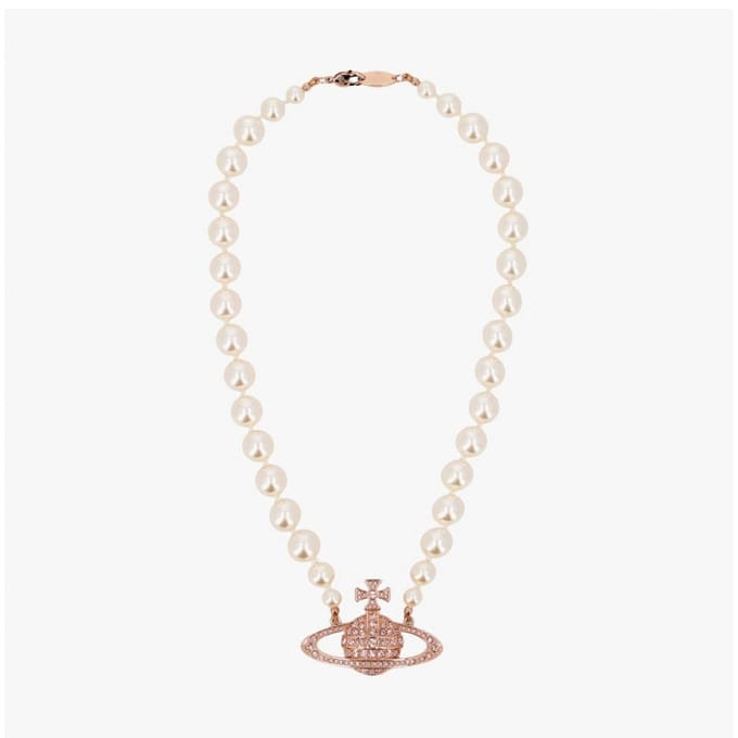 Collier Ras-de-cou Vivienne Westwood Relief Perle 02g128 63010106 02G128 (W1) white