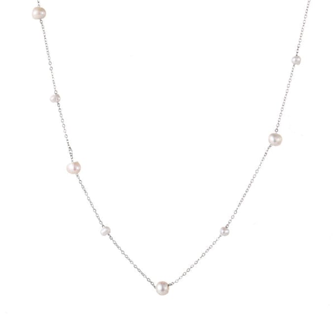 Go Dutch Label Ketting parels Zilver N1770-1