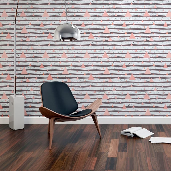 Behang-effect sticker - AXEL - 50x50cm
