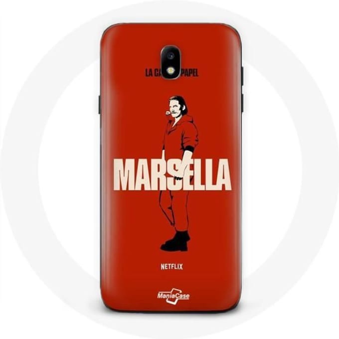 Coque - La casa de papel - Samsung Galaxy J3 2017 - Souple - Rouge - Marsella