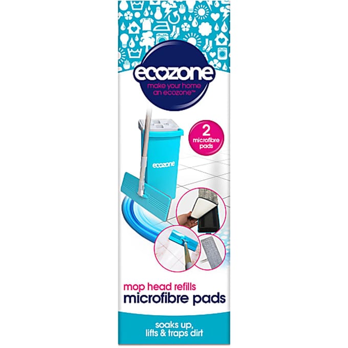 Ecozone - Dweil Microvezel Navulling - 2 stuks