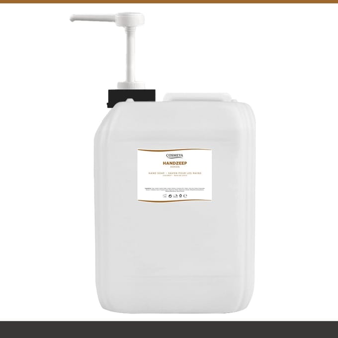 Handzeep - Kokos - Transparant - 5 Liter - Cosmeya | Navullen.com Navullen Cosmeya.nl Ltr Jerrycan Met Pomp Navulling