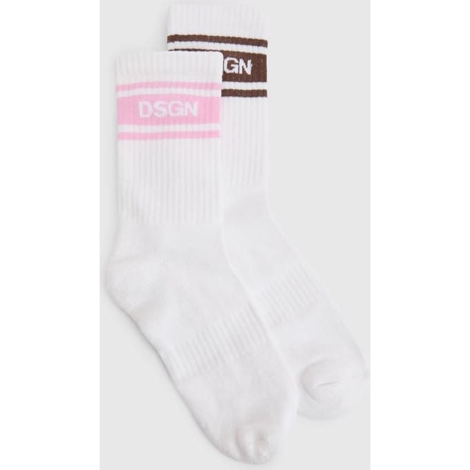 Dames Dsgn Studio Colour Block Sportsokken