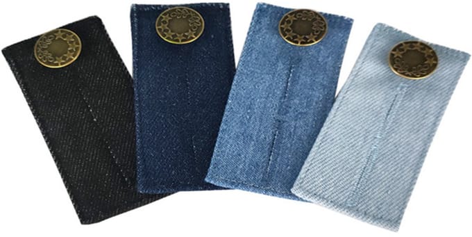Broek jeans taille verlenger knoop verlenger 4-pack 83x35x3 mm