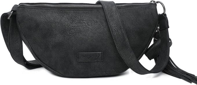 Schoudertas Zwart 38 cm - Stijlvolle Dames Handtas van Vegan Leer