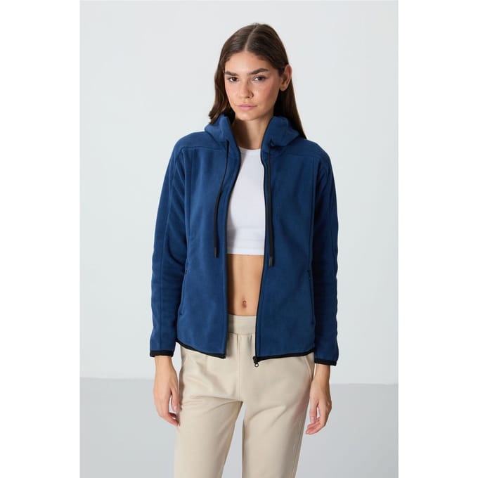 Dames Pluche Zip-up Hoodie